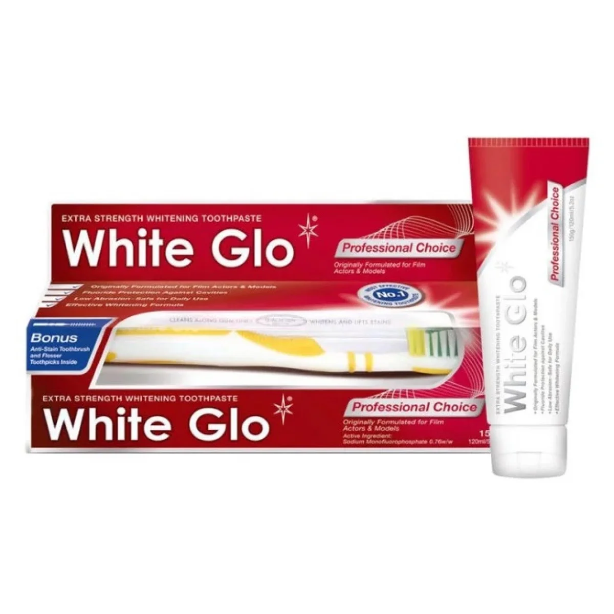 WHITE GLO PROFESSIONAL CHOICE T.P 150G