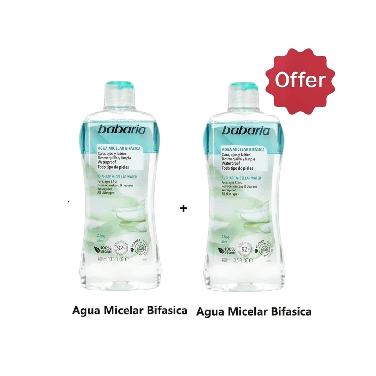 BABARIA AGUA MICELAR 400ML BUY 1 GET 1 FREE