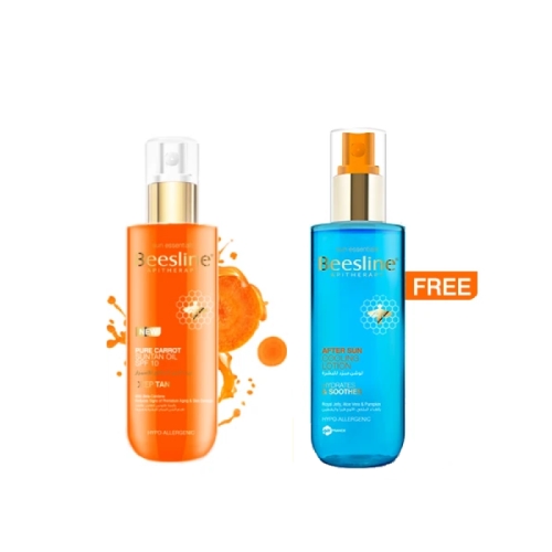 BEESLINE SUNTAN OIL PURE CARROT + COOLING LOTION - Image 2
