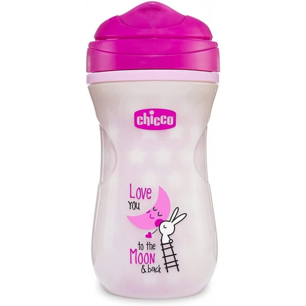 CHICCO GLOWING SHINY CUP 14M+ 266ML PINK