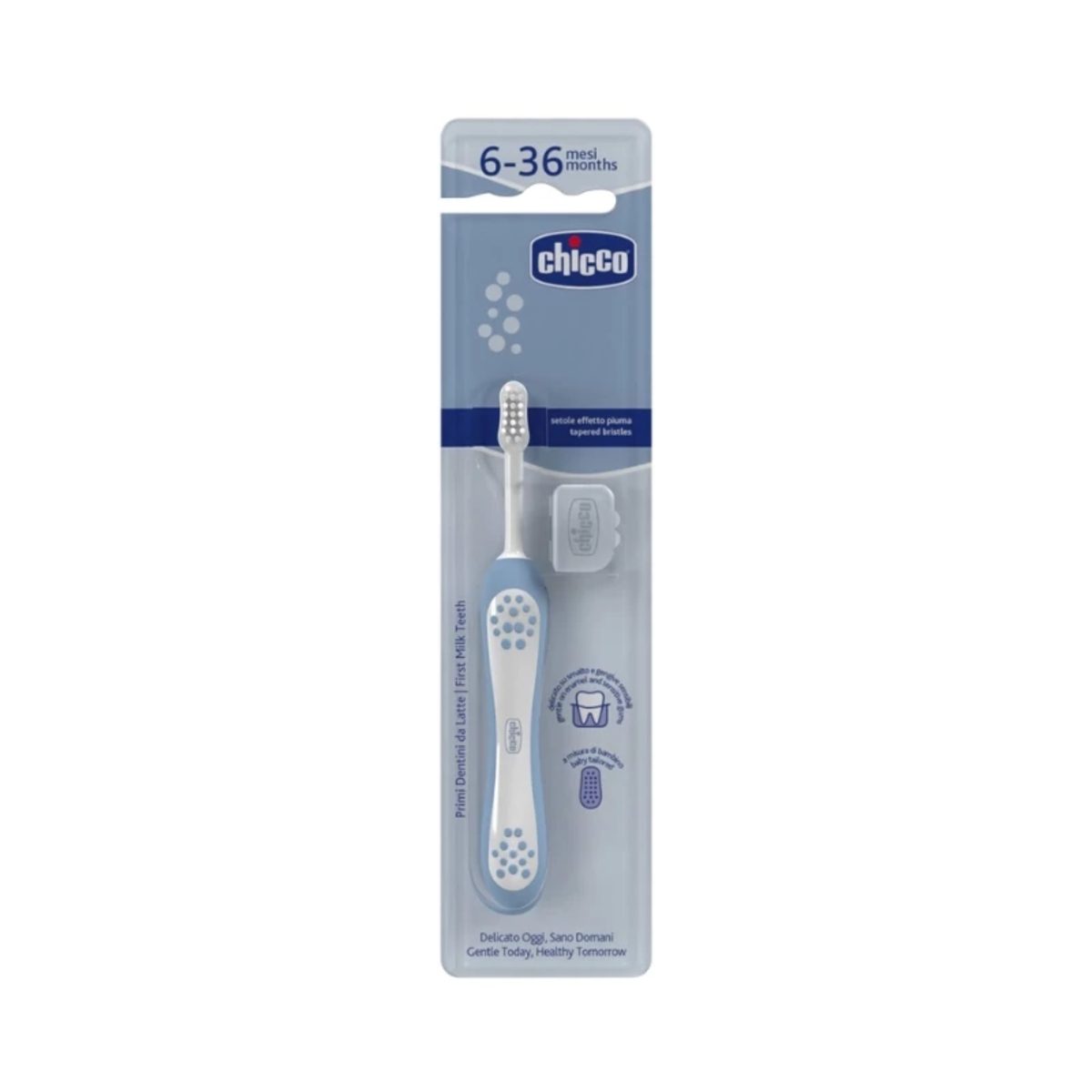 CHICCO T.B FIRST MILK TEETH BLUE 6-36M