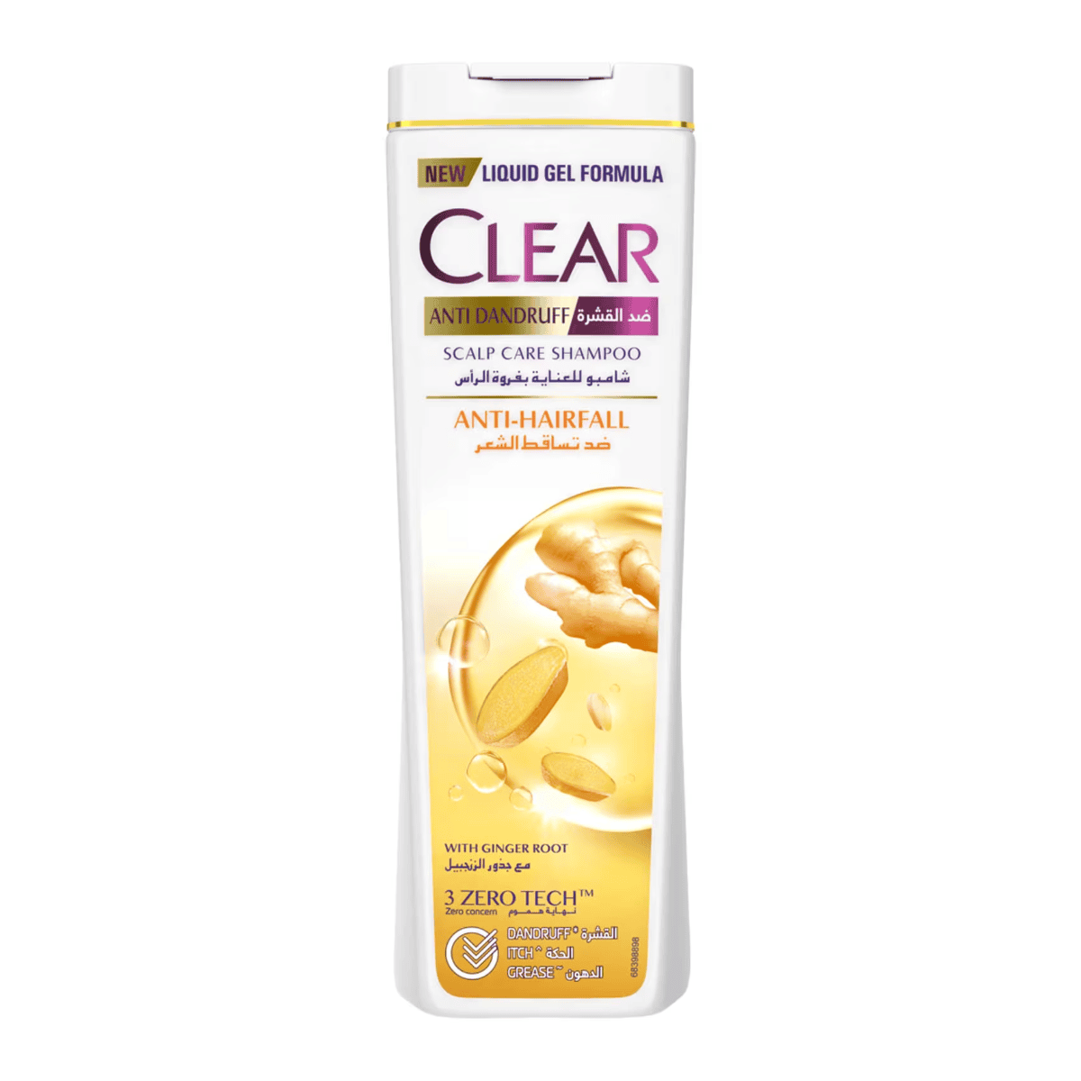 CLEAR ANTI HAIRFALL WITH GINGER ROOT SHAMPOO 360ML
