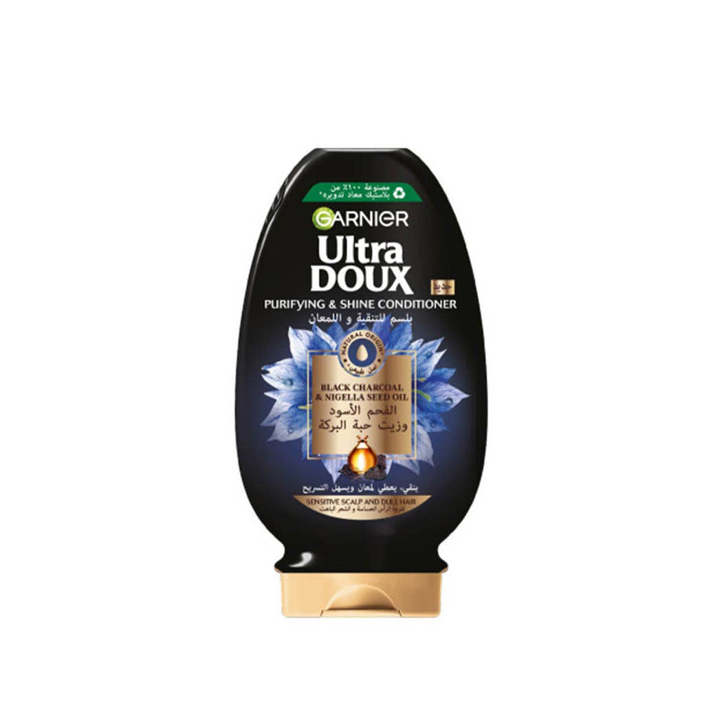 GARNIGR ULTRA DOUX BLACK CHARCOAL CONDITIONER 360ML