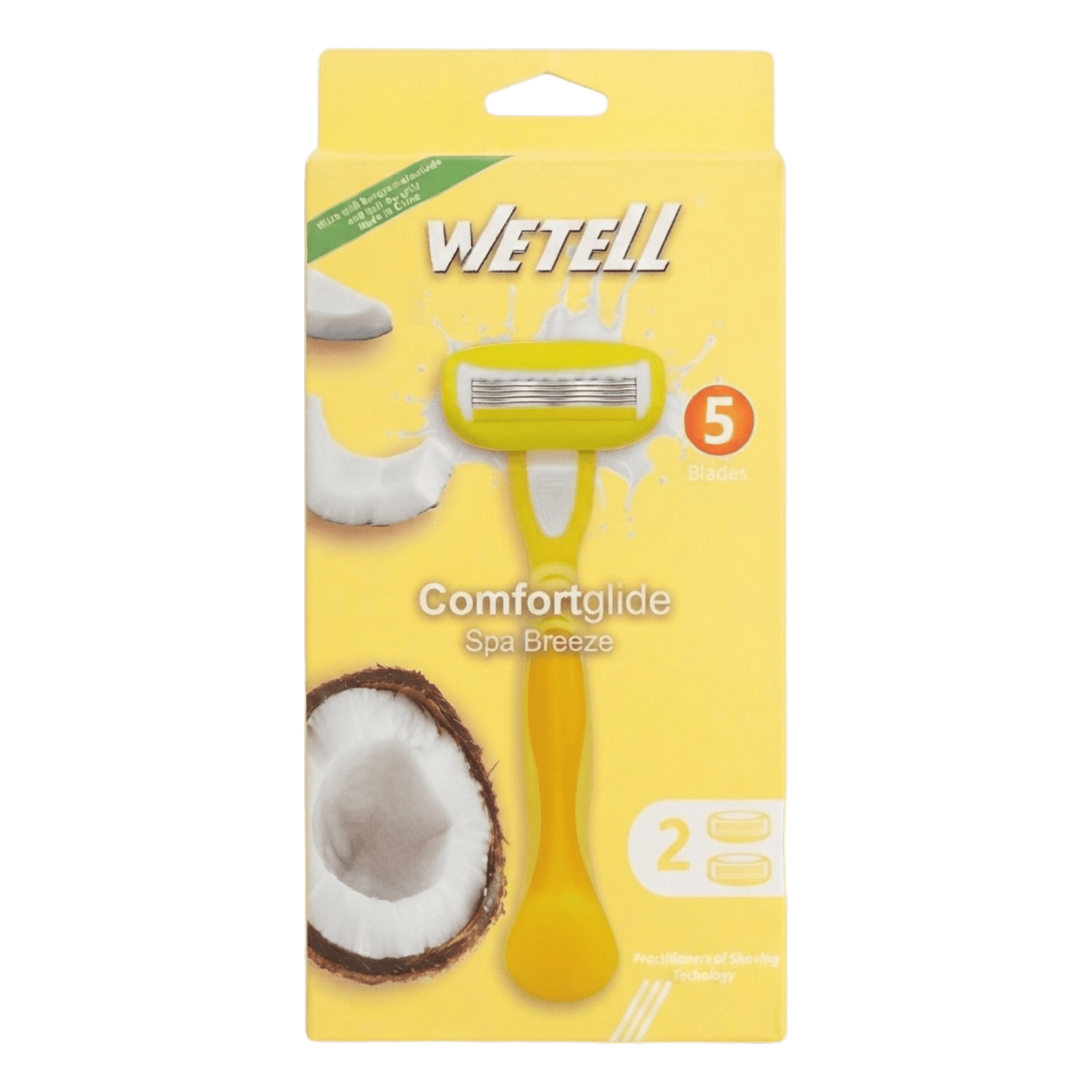 WETELL YELLOW BREEZE 5 BLADES 2 PCS