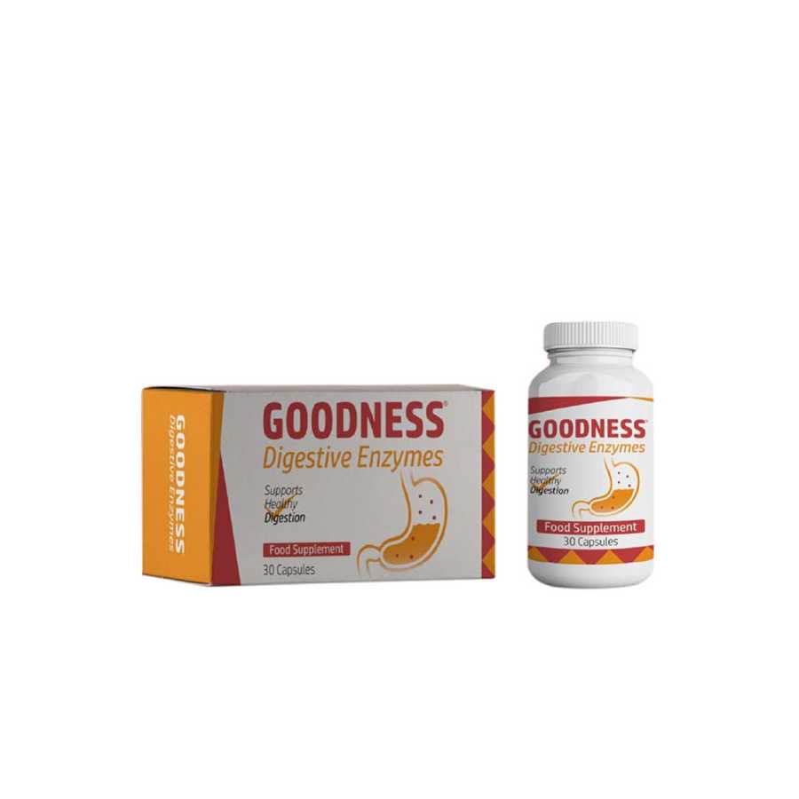 GOODNESS DIGESTIVE ENZYMES 30CAP - Image 2