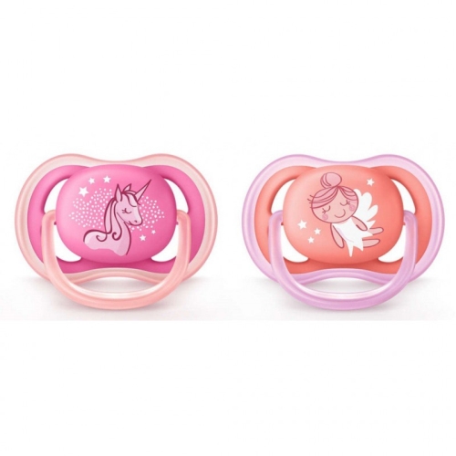 AVENT ULTRA AIR SOOTHER 6-18M 2PCS GIRL - Image 2