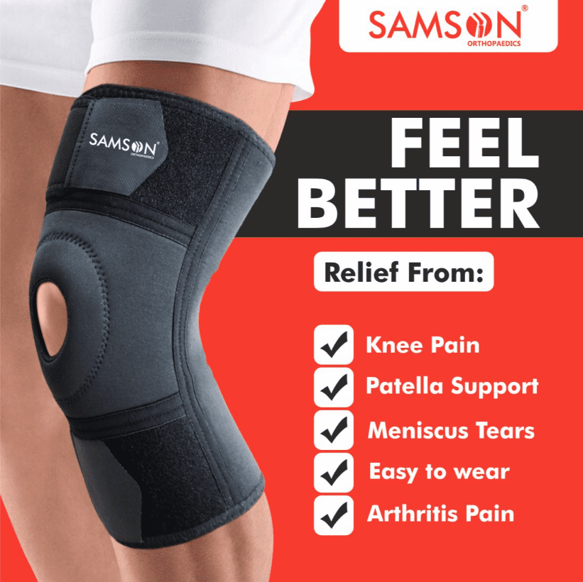 SAMSON KNEE SUPPORT DAY TEX OPEN SIZE U(621) - Image 2