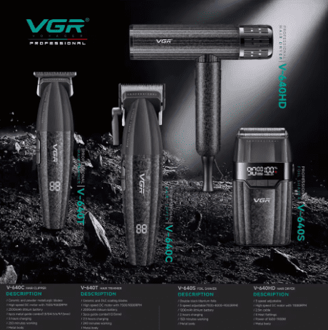 VGR HAIR STYLER SET 4IN1 V-640 ق/ص - Image 3