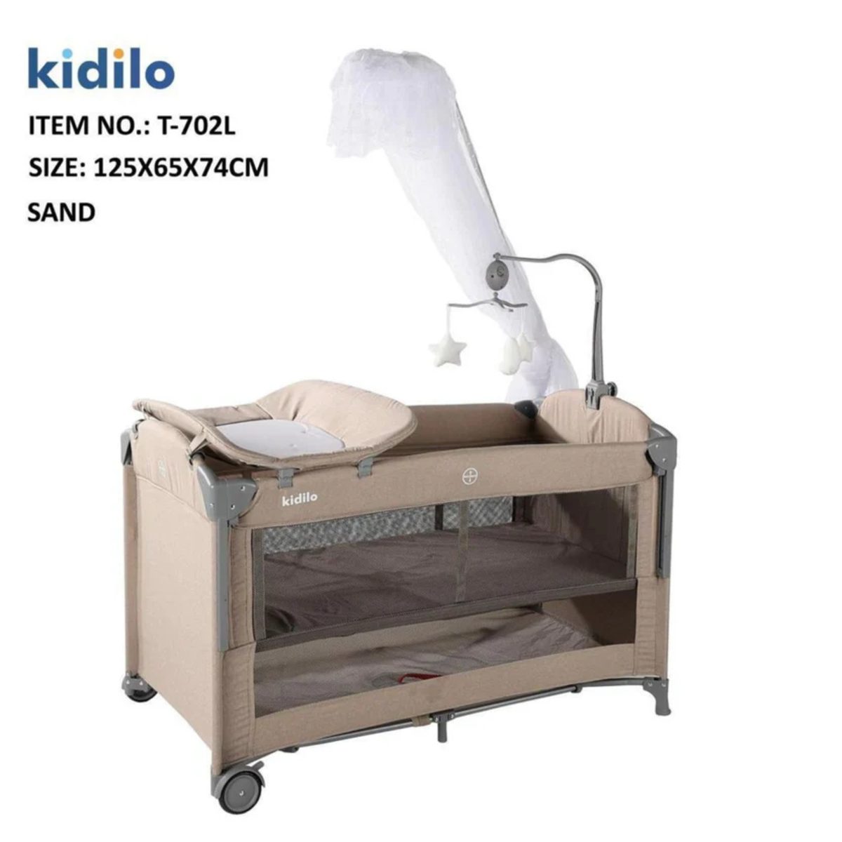 KIDILO 576-3 ق/ا سرير اطفال مع كوت - Image 5