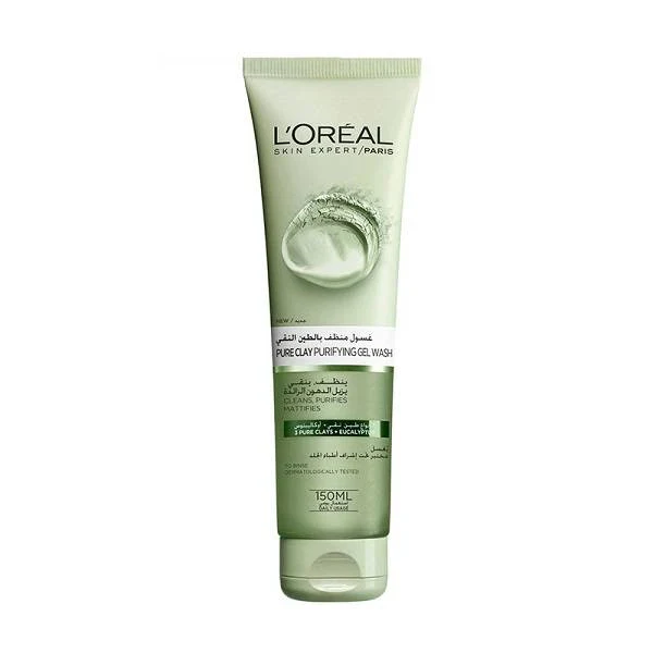 LOREAL PURE CLAY PURIFYING GEL WASH 150ML
