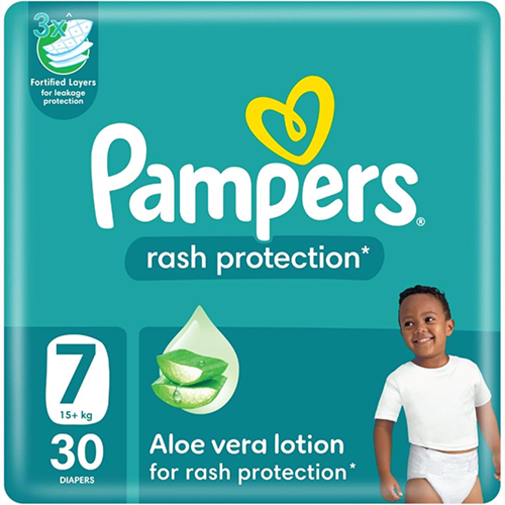 PAMPERS 7 30DIAPERS اخضر