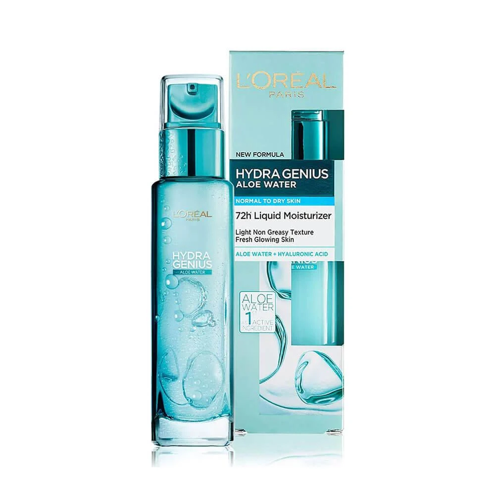 LOREAL HYDRA GENIUS ALOE WATER NORMAL TO DRY SKIN 70ML