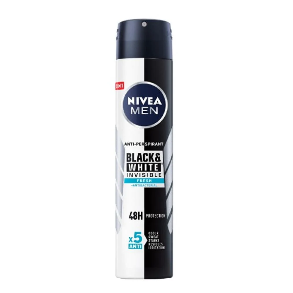 NIVEA MEN BLACK AND WHITE INVISIBLE 48H SPRAY 200ML