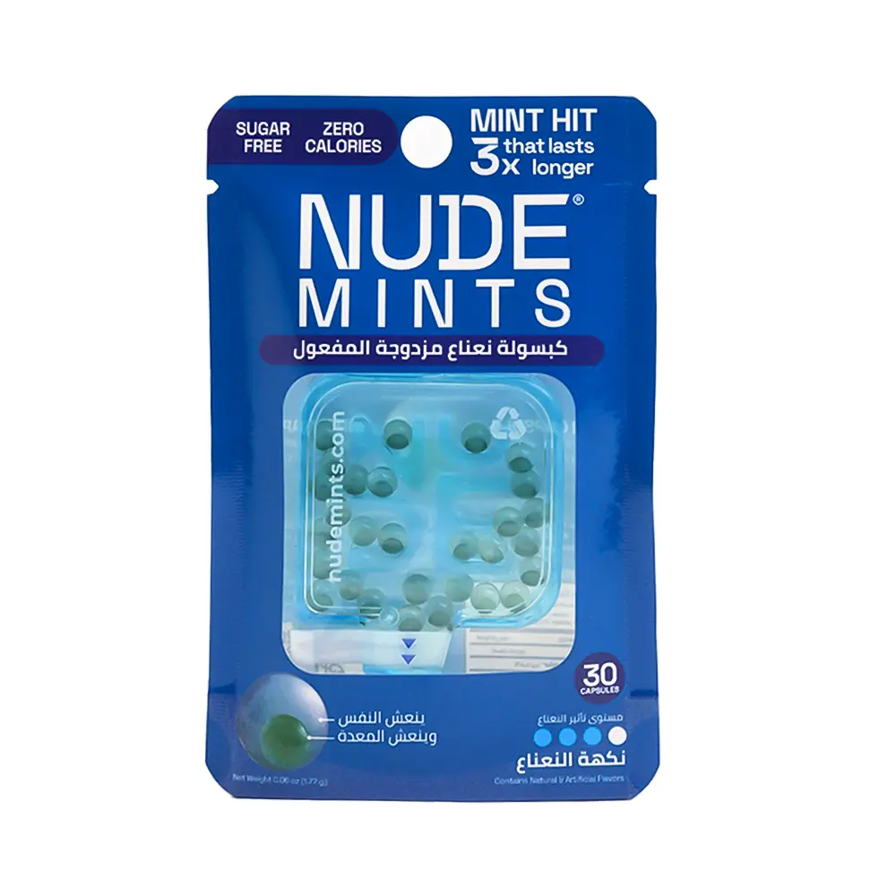 NUDE MINTS PEPERMINT 30CAP