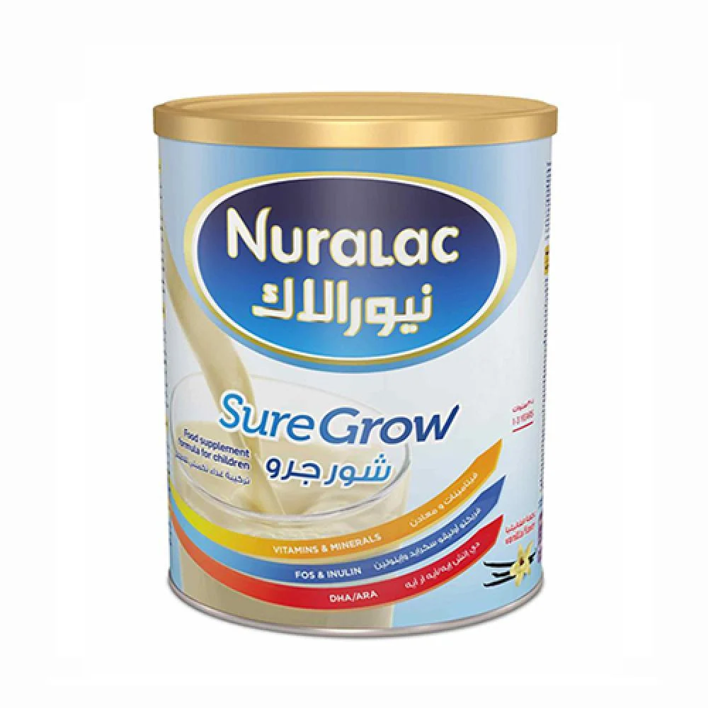 NURALAC PLUS SURE GROW VANILLA FLAVOR 400G