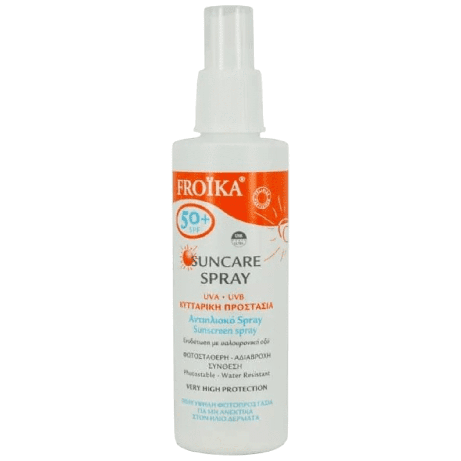 froika sunscreen suncare spf50+ spray 125ml