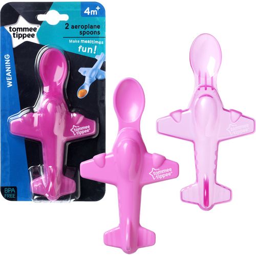 TOMMEE TIPPEE 2 AEROPLANE SPOON 4M+ - Image 2