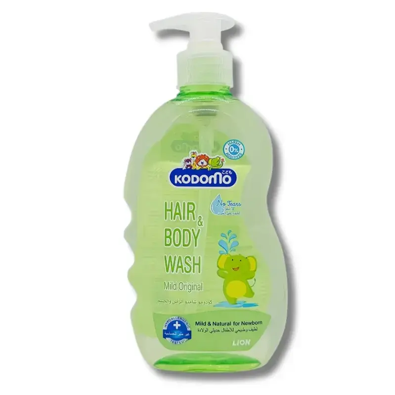 KODOMO BABY HAIR & BODY WASH MILD ORIGINAL 400ML