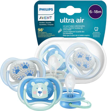 AVENT ULTRA AIR SOOTHER 6-18M 2PCS BOY - Image 3