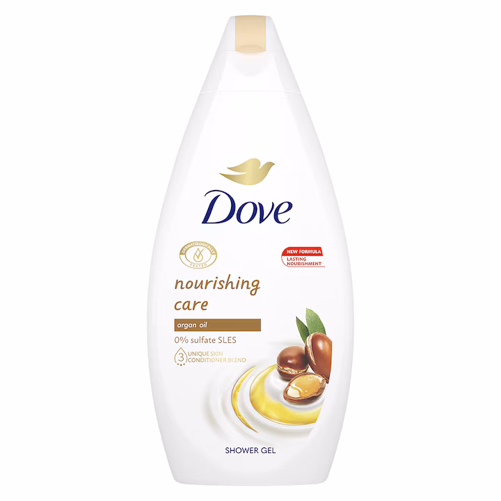 DOVE NOURISHING CARE WITH ARGAN OIL SHOWER GEL 450ML