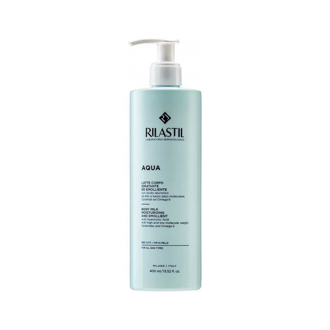 RILASTIL AQUA BODY MILK MOISTURIZING & EMOLLIENT 400ML