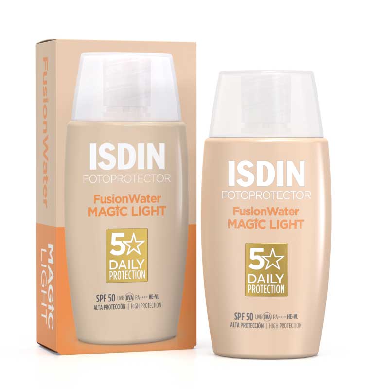 ISDIN SUNSCREEN FUSIONWATER LIGHT COLOR SPF50+ 50ML