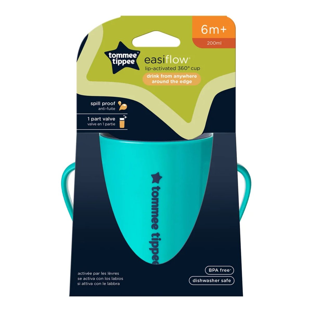 TOMMEE TIPPEE LIP ACTIVATED 360 CUP 6M+ 200ML