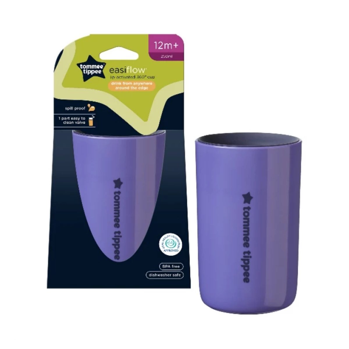 TOMMEE TIPPEE LIP ACTIVATED 360 CUP 12M+ 250ML