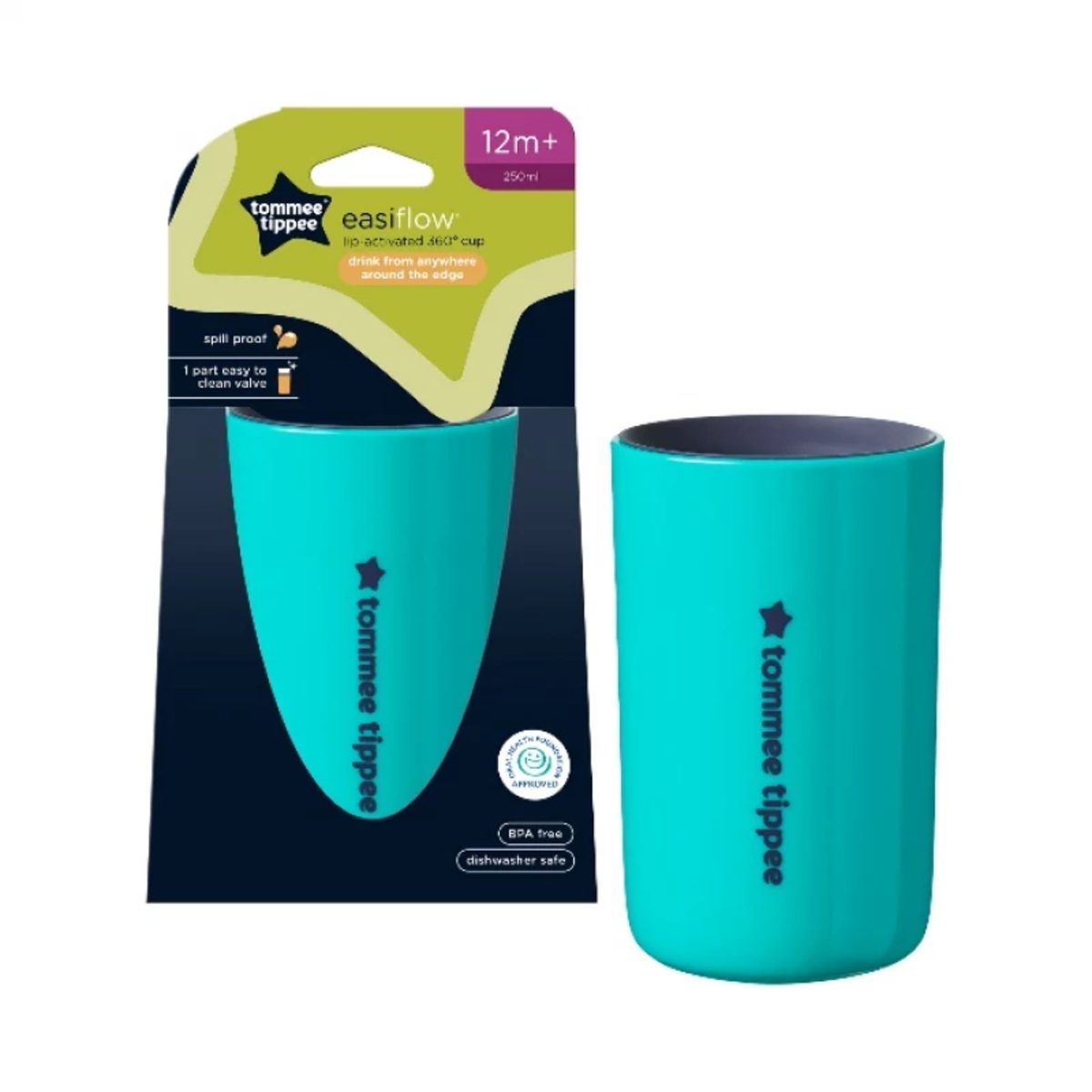 TOMMEE TIPPEE LIP ACTIVATED 360 CUP 12M+ 250ML