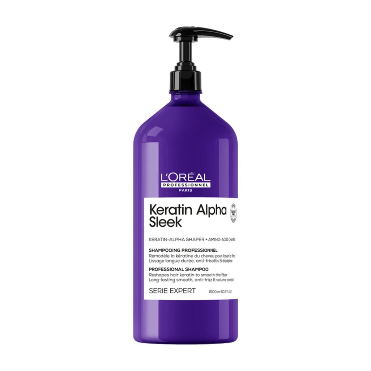 LOREAL KERATIN ALPHA SLEEK SHAMPOO 1500ML