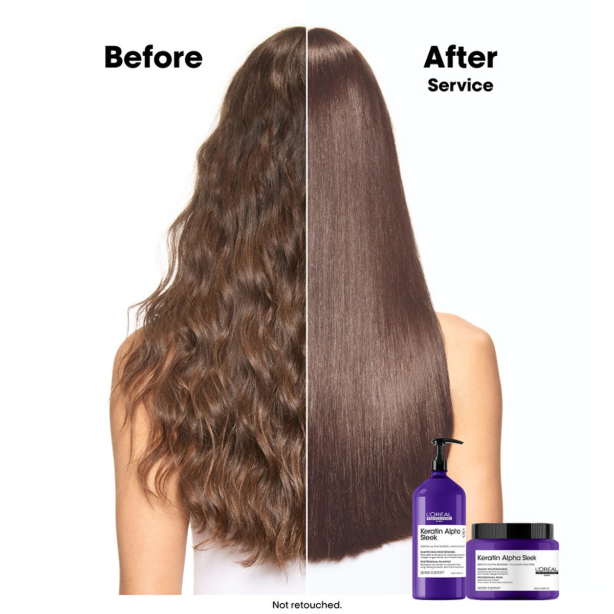 LOREAL KERATIN ALPHA SLEEK SHAMPOO 1500ML - Image 3