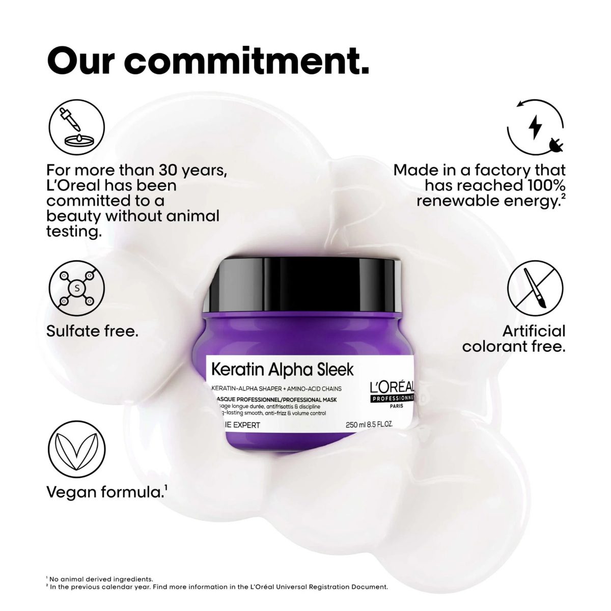 LOREAL KERATIN ALPHA SLEEK MASK 500ML - الصورة 5