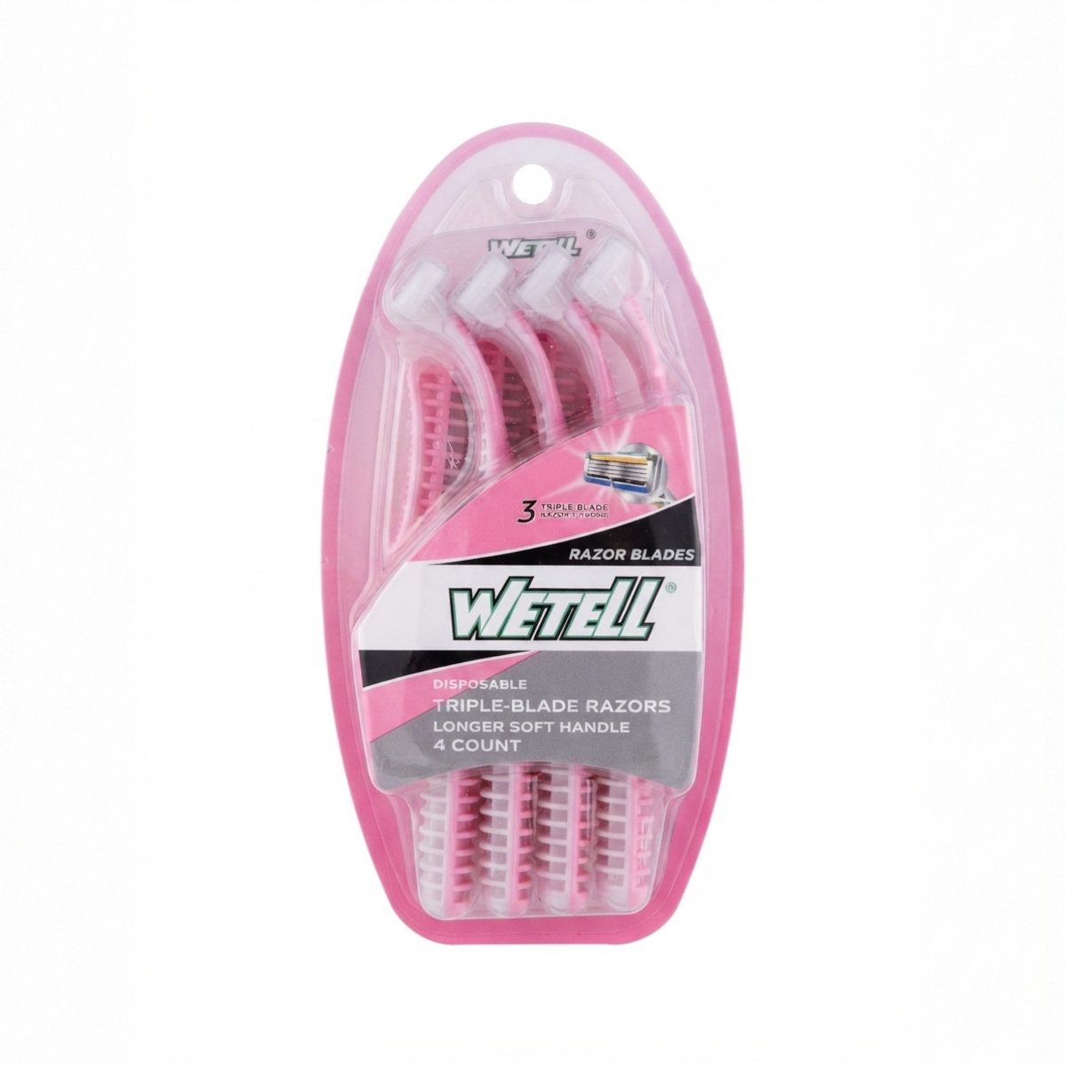 WETELL PINK 3 BLADES 8 PCS