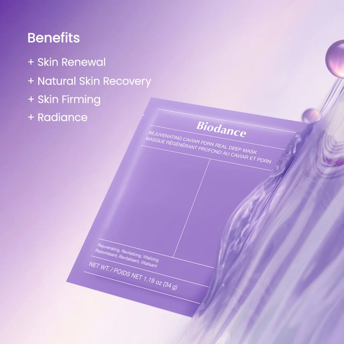 BIODANCE REJUVENATING CAVIAR PDRN MASK 4SHEETS - Image 5