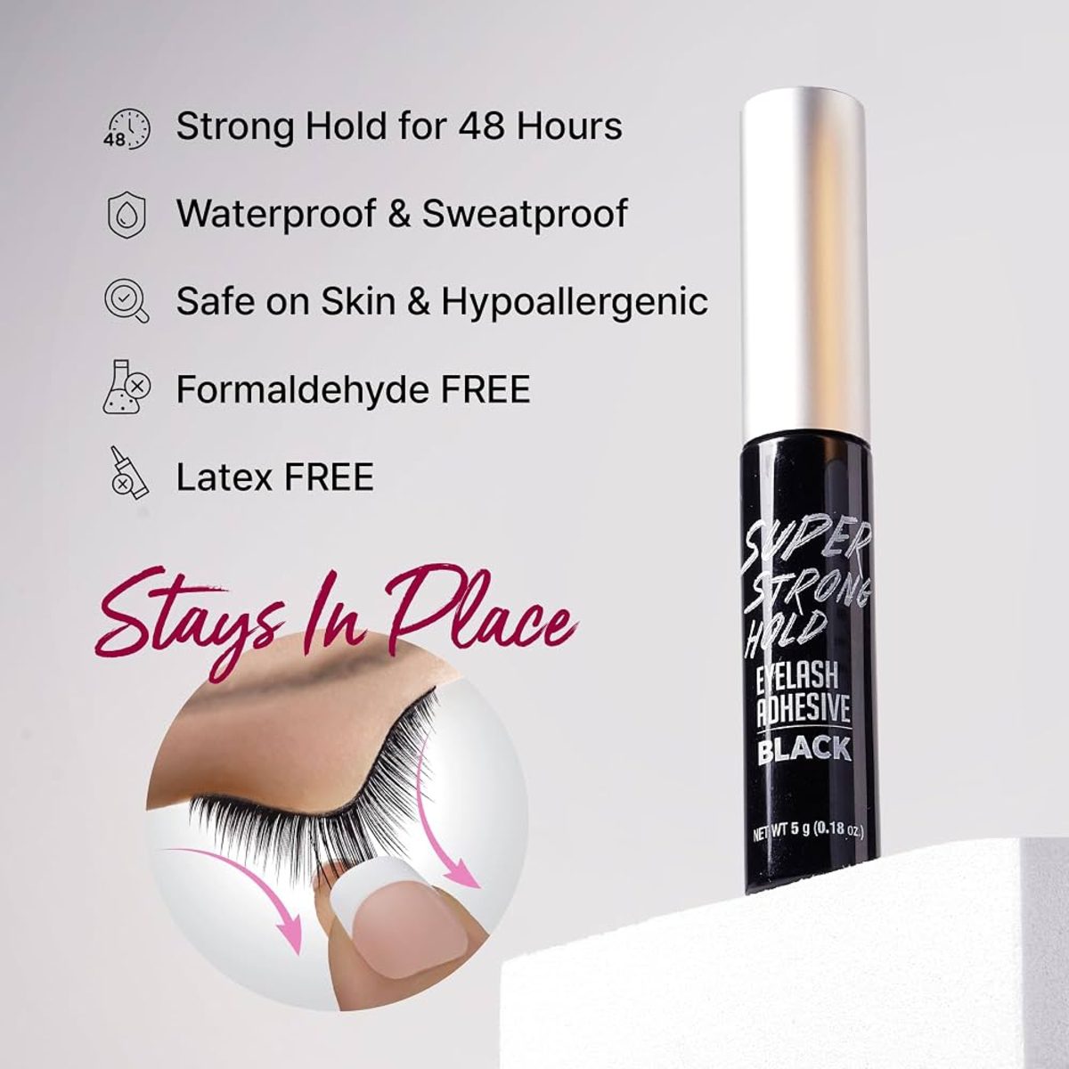 KISS IENVY SUPER STRONG HOLD BLACK - الصورة 2