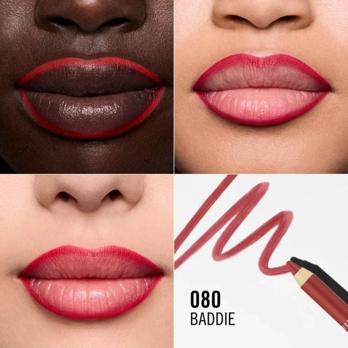 RIMMEL OH MY PLUMP LIPLINER BADDIE 080 - Image 4