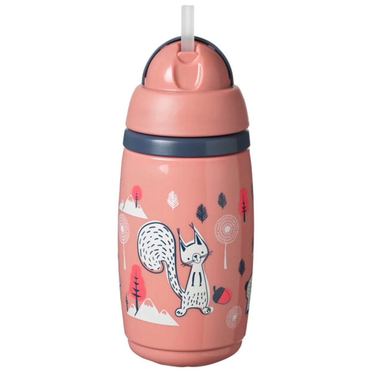 TOMMEE TIPPEE SUPERSTAR INSULATED STRAW CUP 12M+ 266ML PINK - Image 2