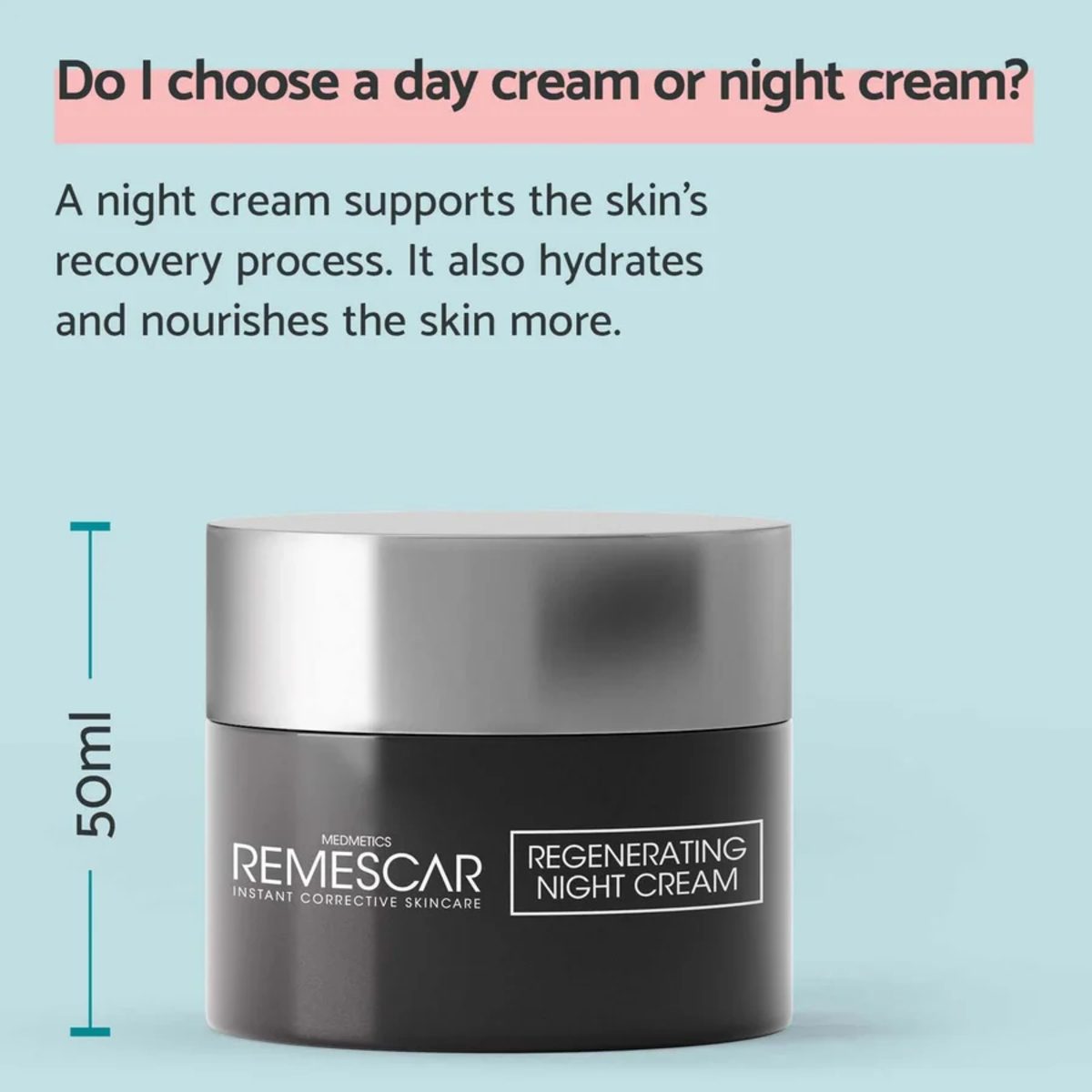 REMESCAR REGENERATING NIGHT CREAM 50ML - الصورة 3