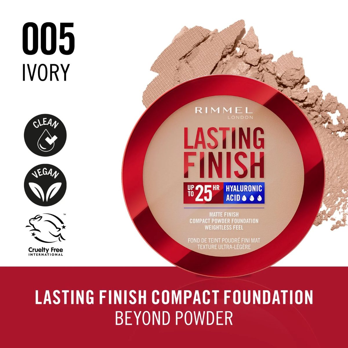 RIMMEL LAST FIN CMPFND IVORY 005 - Image 5
