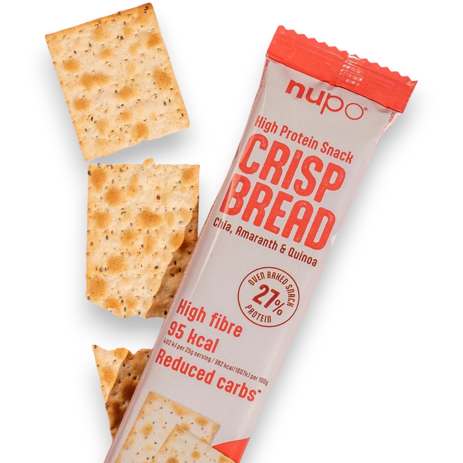 NUPO CRISP BREAD 95KACL HIGH PROTEIN SNACK 25G - Image 2