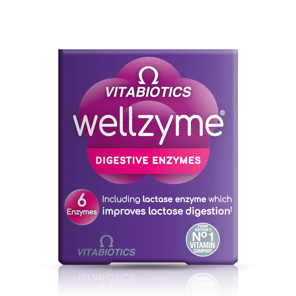 VITABIOTICS WELLZYME DIGESTIVE ENZYMES 6 ENZYME 60CAP